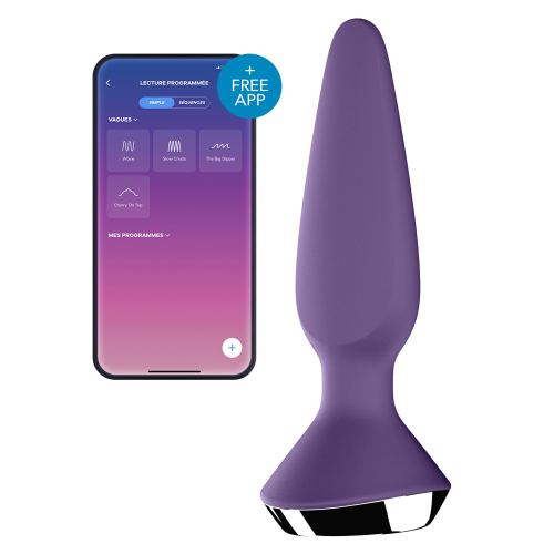 Connected Vibrating Anal Plug Ilicious 1 Satisfyer 10 x 3cm Purple