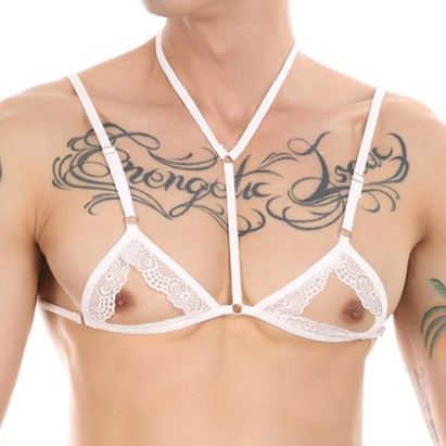 Mini Bra WATCH NIPPLES White