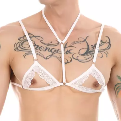 Mini-Bustier WATCH BRUSTWARZEN Weiß – 1/4