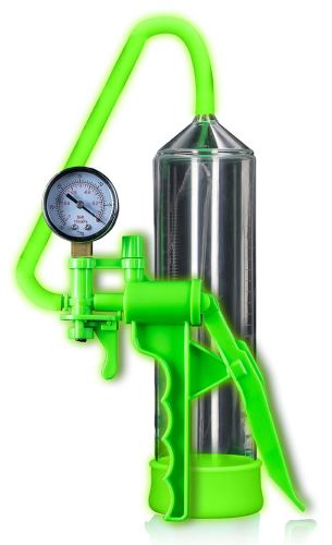 Glow Elite Phosphorescent Penis Pump 20 x 5.5cm