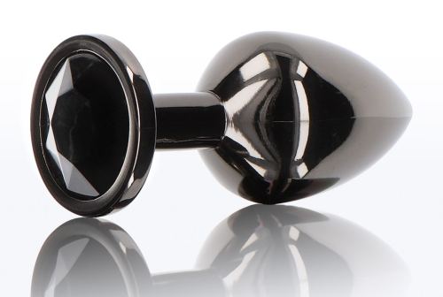Diamond Jewel M Anal Jewel Plug 7 x 3.3cm Black