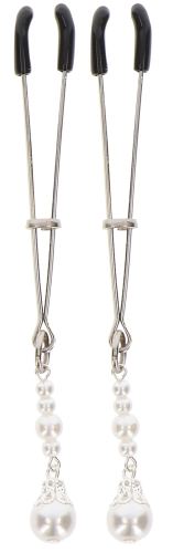 Taboom Tweezers Pearls Nipple Clamps Silver