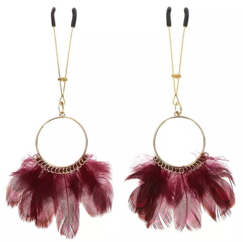 Nippelklemmen Tweezers Feathers Taboom Rot – 1/4