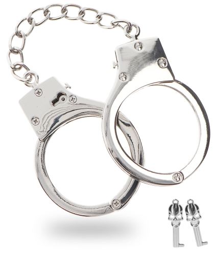 Taboom Silver Metal Handcuffs