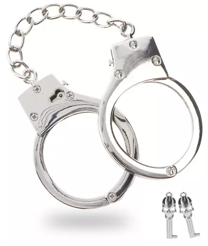 Handschellen aus Metall Taboom Versilbert – 1/8