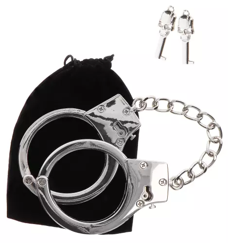 Handschellen aus Metall Taboom Versilbert – 7/8