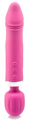 Double Fun Vibro Wand 17.5 x 4.5cm Pink
