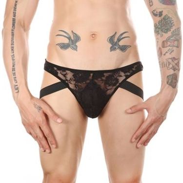 Lowstic Lace Jock String Black