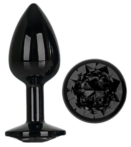 Schmuck Plug AfterDark S 6 x 2.7cm Schwarz