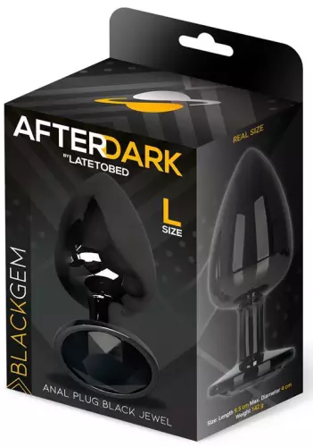 Schmuck-Plug AfterDark L 8 x 4cm Schwarz – 2/4