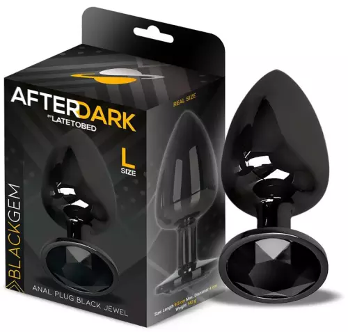 Schmuck-Plug AfterDark L 8 x 4cm Schwarz – 4/4