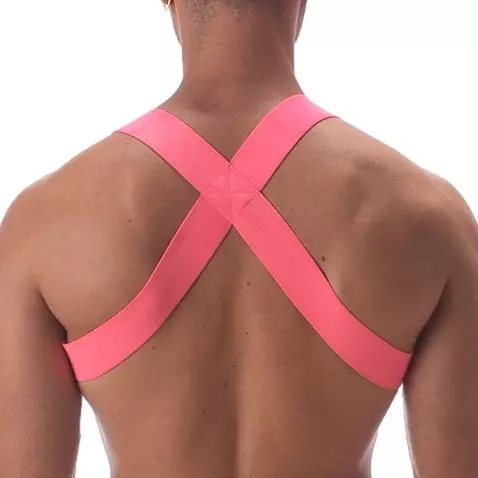 Elastischer Harness Leonsh Neon-Rosa – 2/3