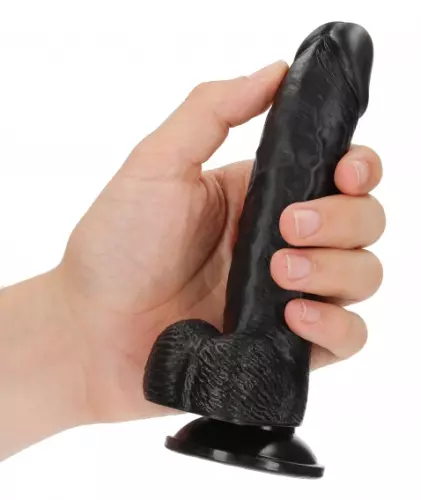 Dildo Balls Curved RealRock 12,5 x 3,6cm Schwarz – 6/7