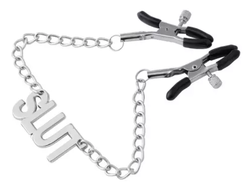 Nippelklemmen mit Schild Slut 38cm – 1/4