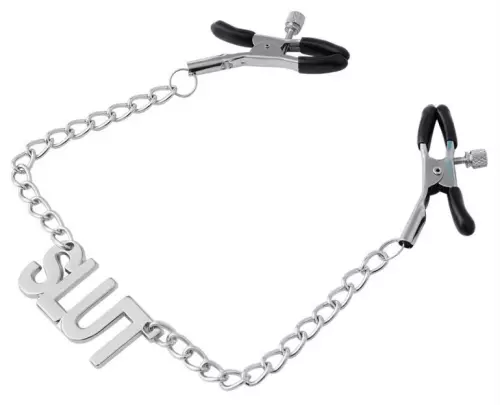 Nippelklemmen mit Schild Slut 38cm – 2/4