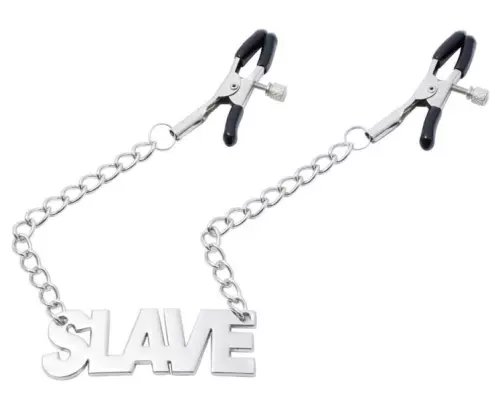 Nippelklemmen mit Schild Slave 40cm – 2/5