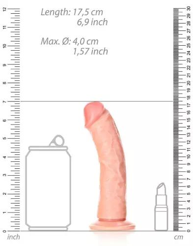 Dildo Little Curved RealRock 15,5 x 3,7 cm – 6/6