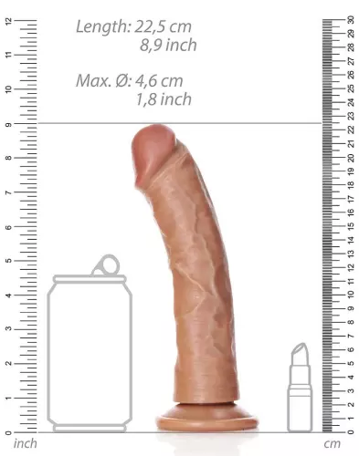Realistischer Dildo Saugnapf Curved RealRock 20 x 4,6cm Latinos – 6/6