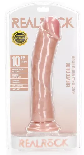 Realistischer Dildo Mega Curved RealRock 25 x 5,6cm – 2/6