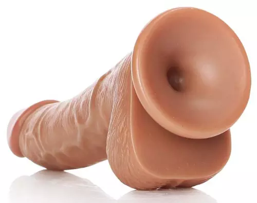 Realistischer Dildo Balls Curved RealRock 12,5 x 3,6cm Latinos – 5/6