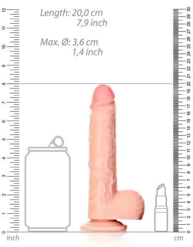 Realistischer Dildo Mini Straight RealRock 14,5 x 3,6cm – 6/6