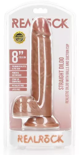 Realistischer Dildo Envy Straight RealRock 17 x 4,4cm Latino – 2/6