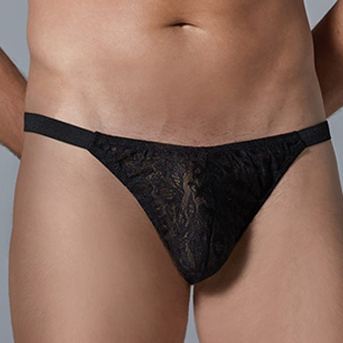 Leopard Lace String Allure Black