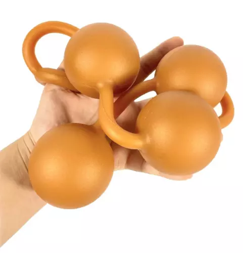 Analkugeln aus Silikon Ass Orange 50 x 5.5cm – 2/7