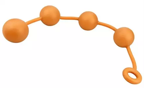 Analkugeln aus Silikon Ass Orange 50 x 5.5cm – 6/7