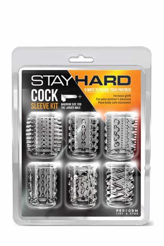 Set von 6 Penismanschetten Cock Sleeve 5 x 3cm