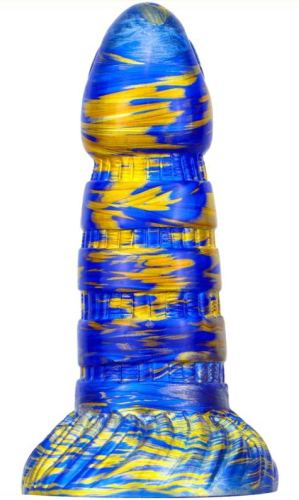 Torff Dildo 16 x 5.8cm Blue-Gold