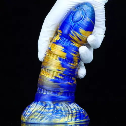 Dildo Torff 16 x 5.8cm Blau-Gold – 2/2