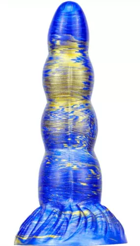 Fantasy-Dildo Scopio 17 x 5cm Blau-Gold – 2/2