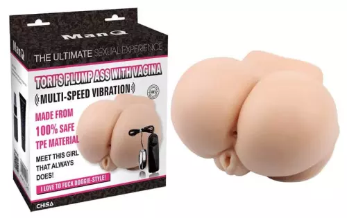Vibrierender Gesäß-Masturbator Tori's Plump Ass Vulva-Anus – 2/6