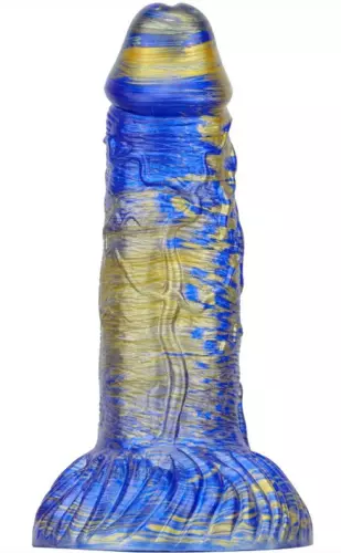 Fantasy-Dildo Gentax 16 x 5cm Blau-Gold – 2/3