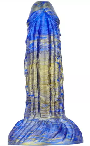Fantasy-Dildo Gentax 16 x 5cm Blau-Gold – 3/3