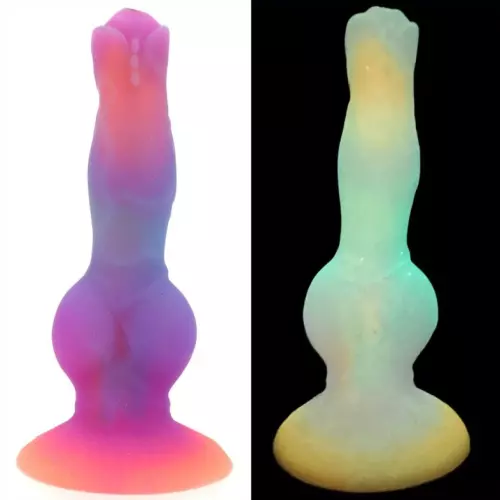 Dildo Fantasy phosphorescent LUMY WOLF 19 x 6.3cm – 2/8
