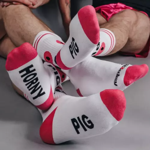 Weiße Socken HORNY PIG Sk8erboy – 1/11