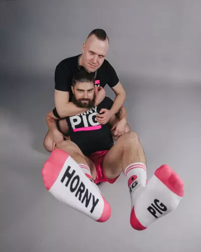 Weiße Socken HORNY PIG Sk8erboy – 4/11