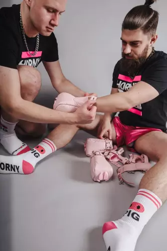 Weiße Socken HORNY PIG Sk8erboy – 5/11