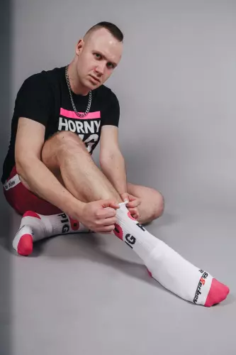 Weiße Socken HORNY PIG Sk8erboy – 6/11