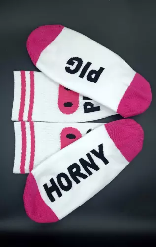 Weiße Socken HORNY PIG Sk8erboy – 8/11