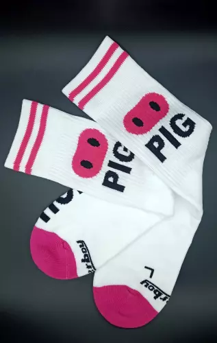 Weiße Socken HORNY PIG Sk8erboy – 10/11