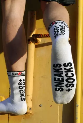 Weiße Socken SNEAKS SOCKS Sk8erboy – 8/14