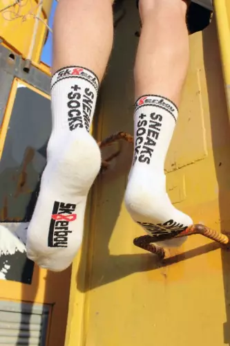 Weiße Socken SNEAKS SOCKS Sk8erboy – 9/14
