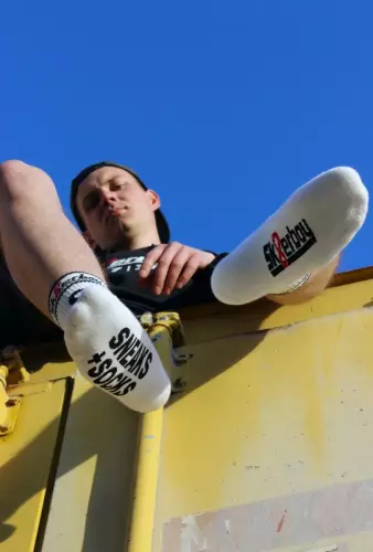 Weiße Socken SNEAKS SOCKS Sk8erboy – 12/14