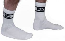 PIG White Socks x2 Pairs