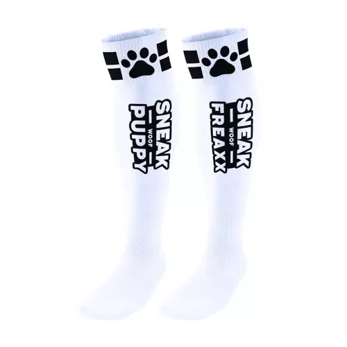 Hohe Socken Puppy Tube Weiß-Schwarz – 3/3