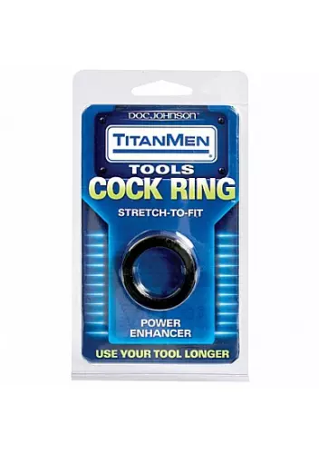 Cockring TitanMen Stretch Schwarz 25mm – 2/6