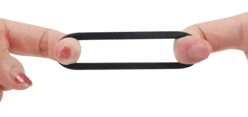 Set von 3 dünnen Dick Stretch Cockringen Schwarz – 3/3